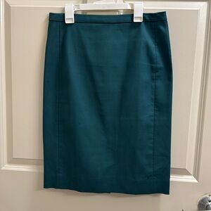 J.Crew Green Pencil Skirt Size 2
